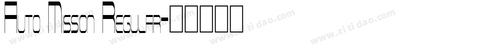 Auto Mission Regular字体转换